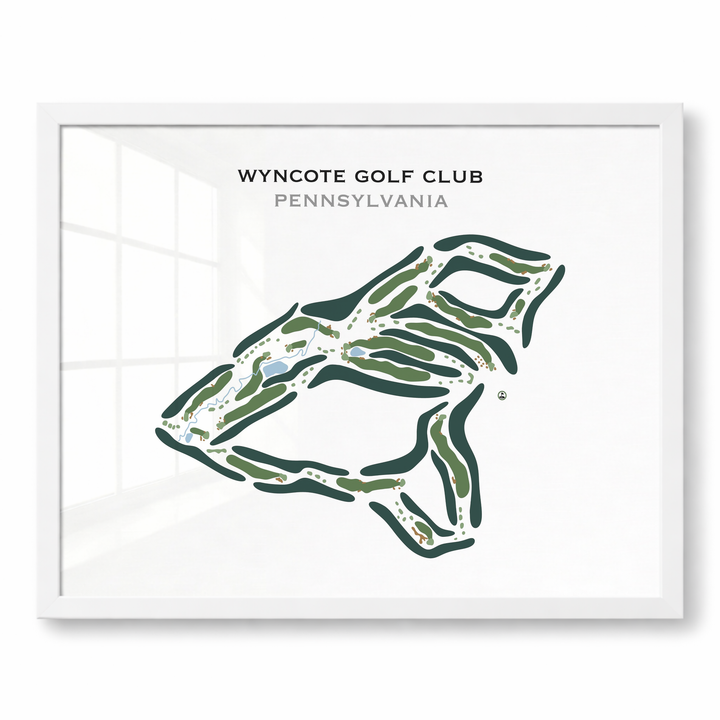 Wyncote Golf Club, Pennsylvania - Printed Golf Course