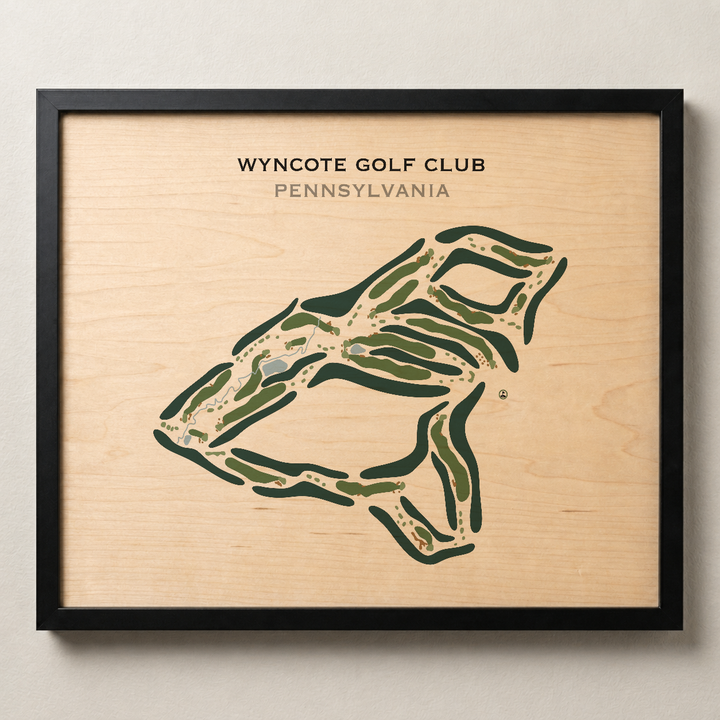 Wyncote Golf Club, Pennsylvania - Printed Golf Course