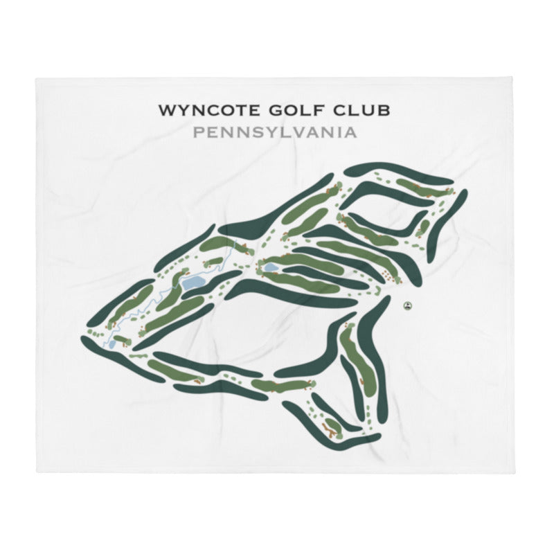 Wyncote Golf Club, Pennsylvania - Printed Golf Course