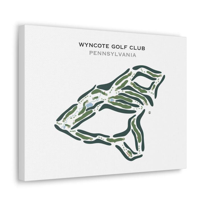 Wyncote Golf Club, Pennsylvania - Printed Golf Course