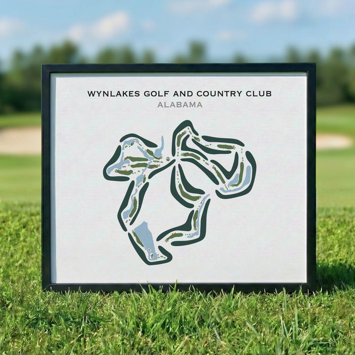 Wynlakes Golf and Country Club, Alabama - Printed Golf Courses