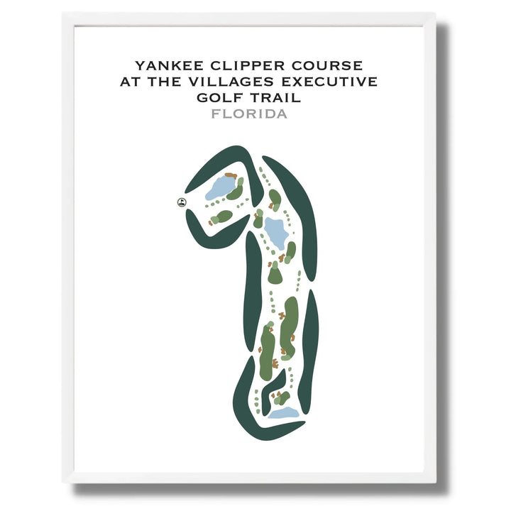 Yankee Clipper Course at The Villages Executive Golf Trail, Florida - Printed Golf Courses