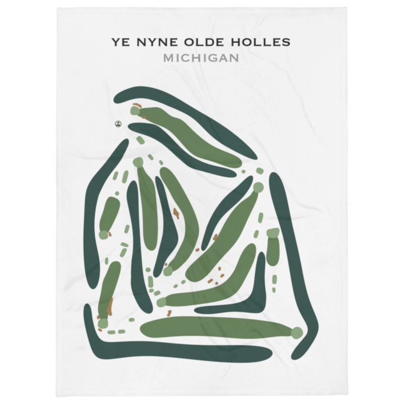 Ye Nyne Olde Holles, Michigan - Printed Golf Courses