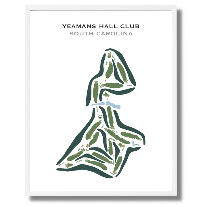 Yeamans Hall Club, South Carolina - Printed Golf Courses