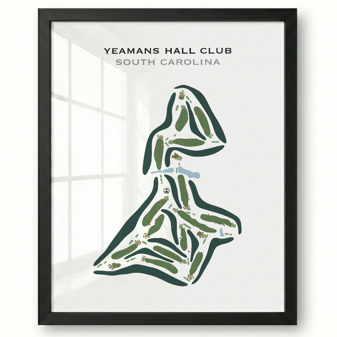 Yeamans Hall Club, South Carolina - Printed Golf Courses
