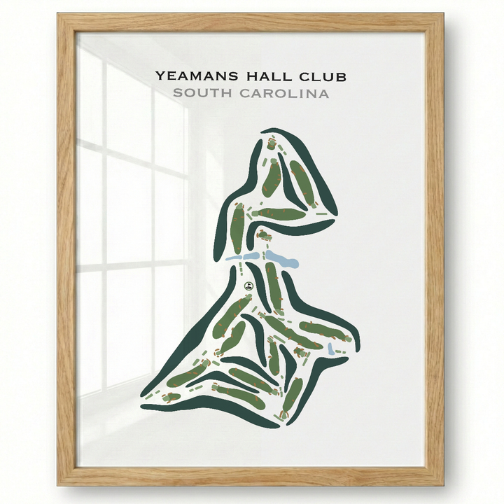 Yeamans Hall Club, South Carolina - Printed Golf Courses