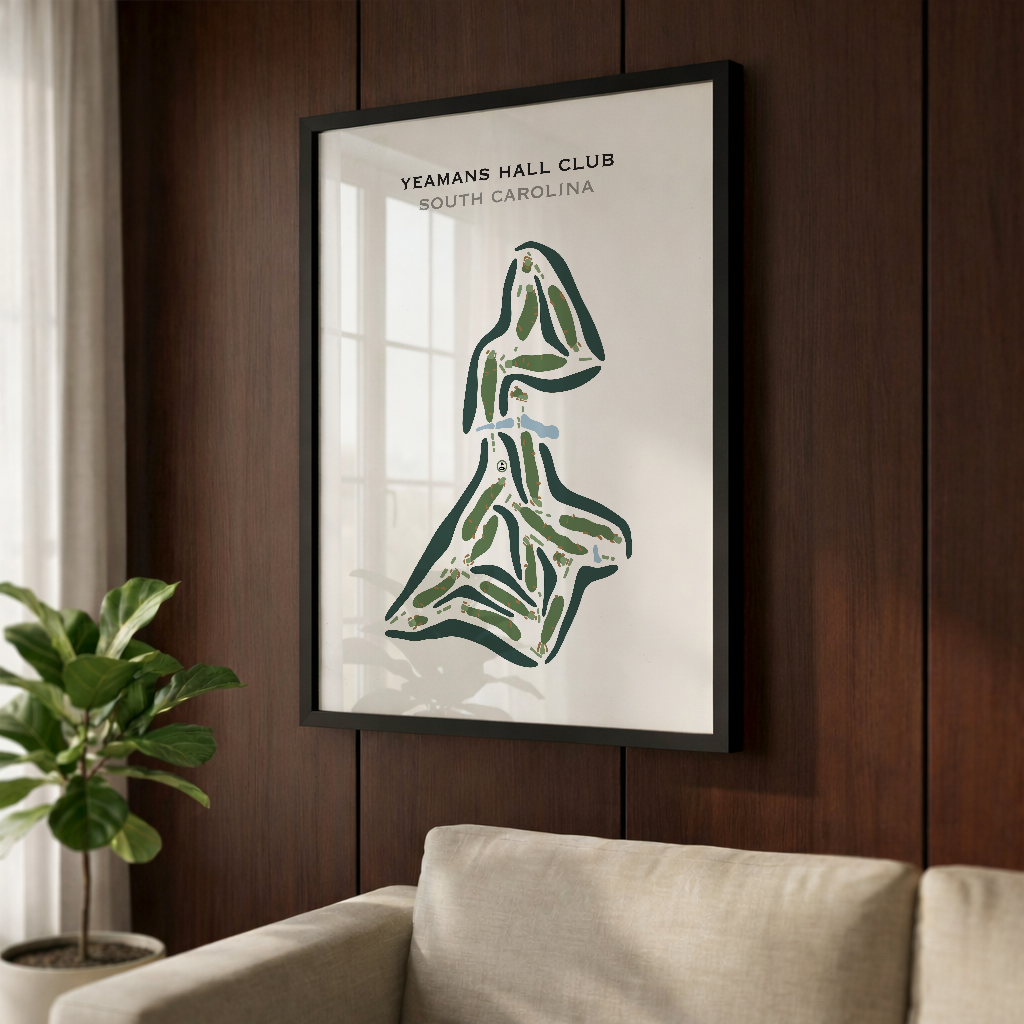 Yeamans Hall Club, South Carolina - Printed Golf Courses