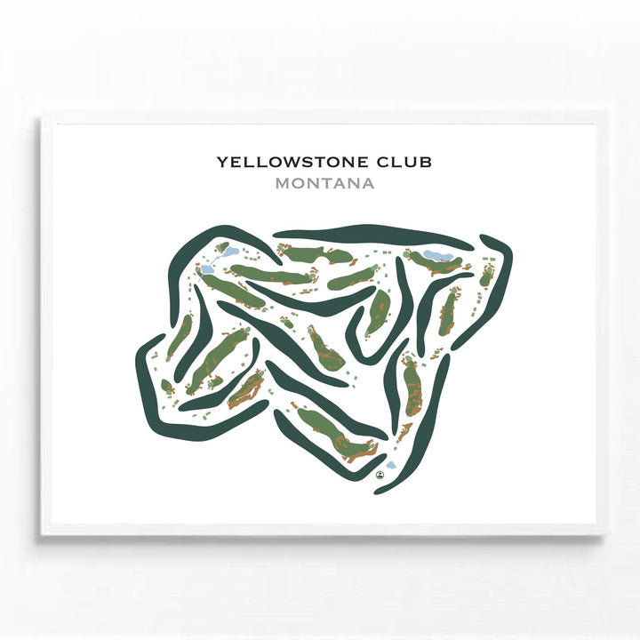 Yellowstone Club, Montana - Printed Golf Courses