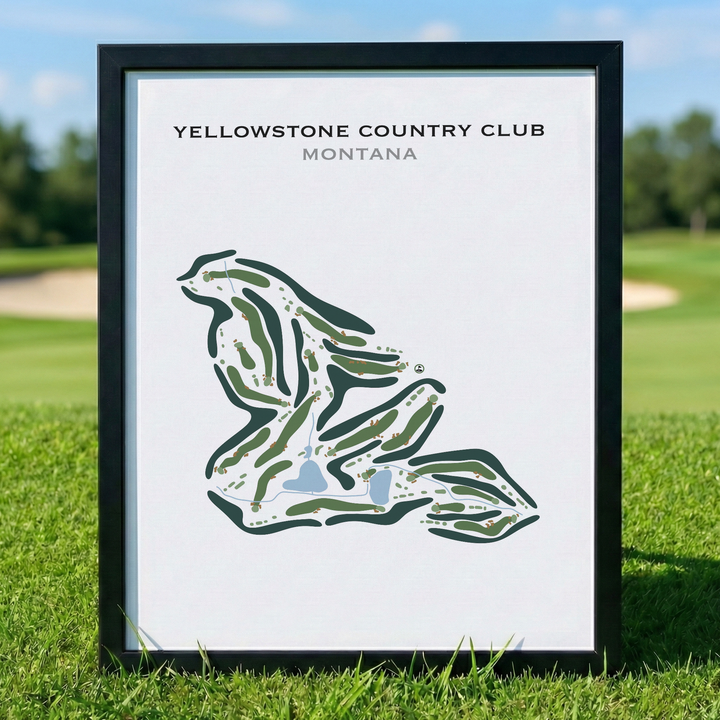 Yellowstone Country Club, Montana - Printed Golf Course