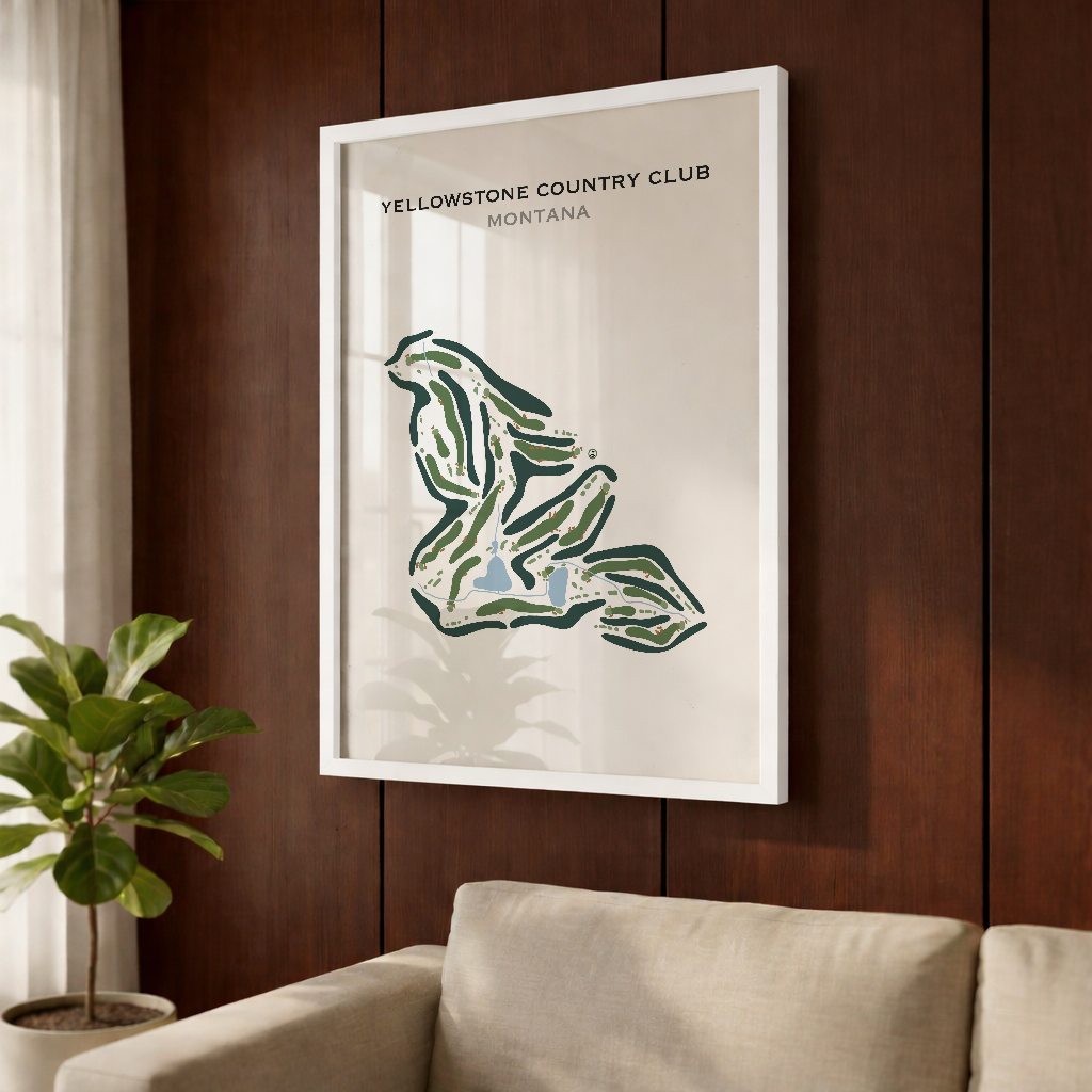 Yellowstone Country Club, Montana - Printed Golf Course