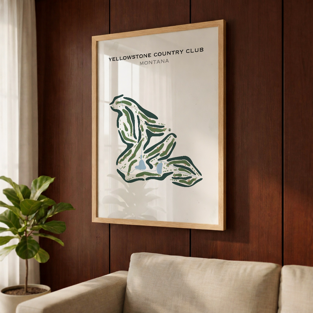 Yellowstone Country Club, Montana - Printed Golf Course