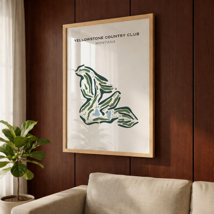 Yellowstone Country Club, Montana - Printed Golf Course