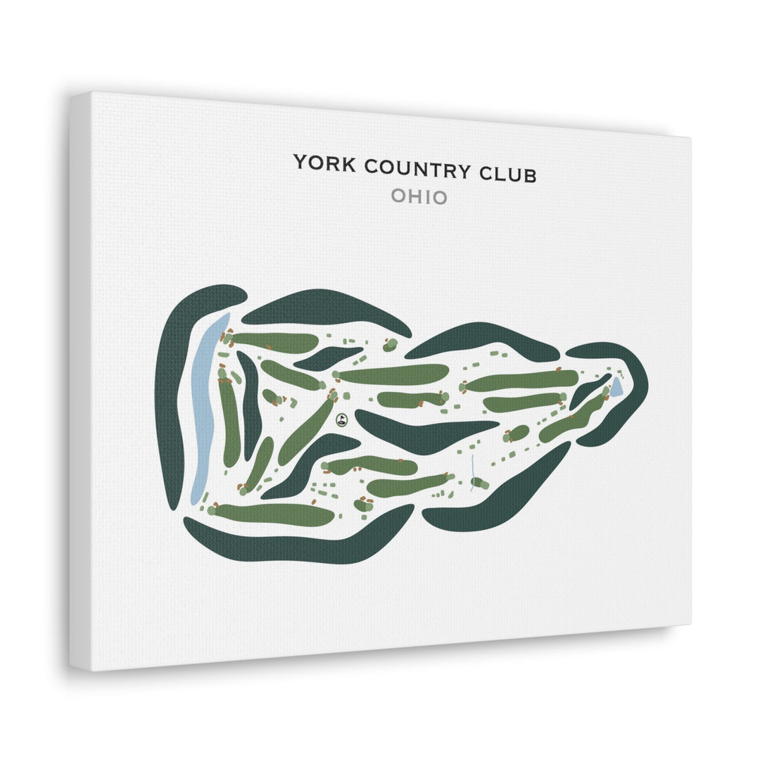 York Country Club, Ohio - Printed Golf Courses