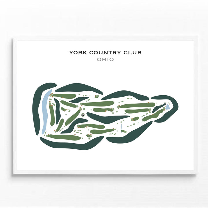 York Country Club, Ohio - Printed Golf Courses