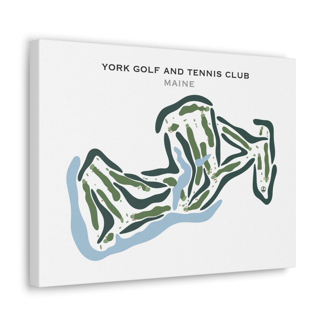 York Golf & Tennis Club, Maine - Printed Golf Courses