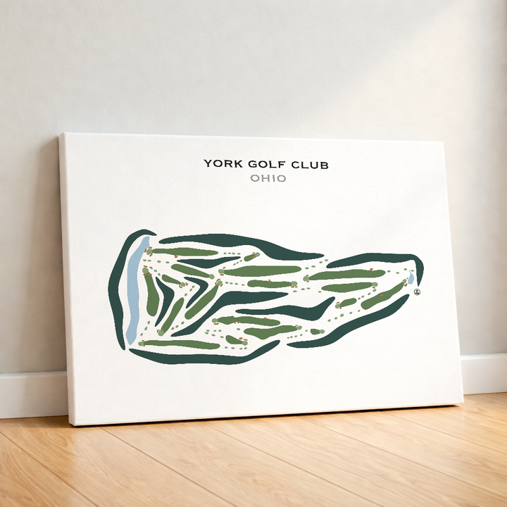 York Golf Club, Ohio - Printed Golf Courses