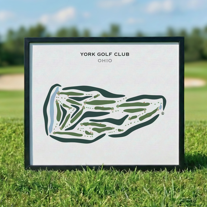 York Golf Club, Ohio - Printed Golf Courses