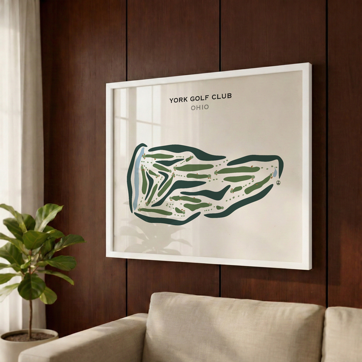 York Golf Club, Ohio - Printed Golf Courses