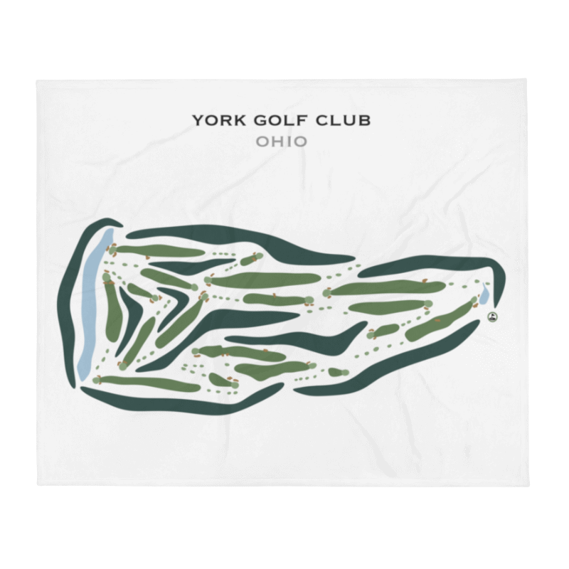 York Golf Club, Ohio - Printed Golf Courses