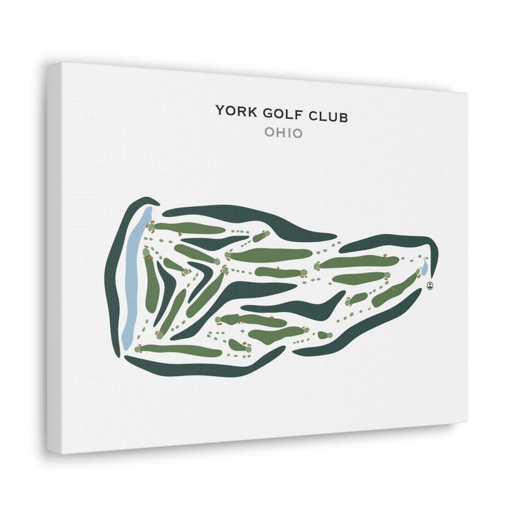 York Golf Club, Ohio - Printed Golf Courses