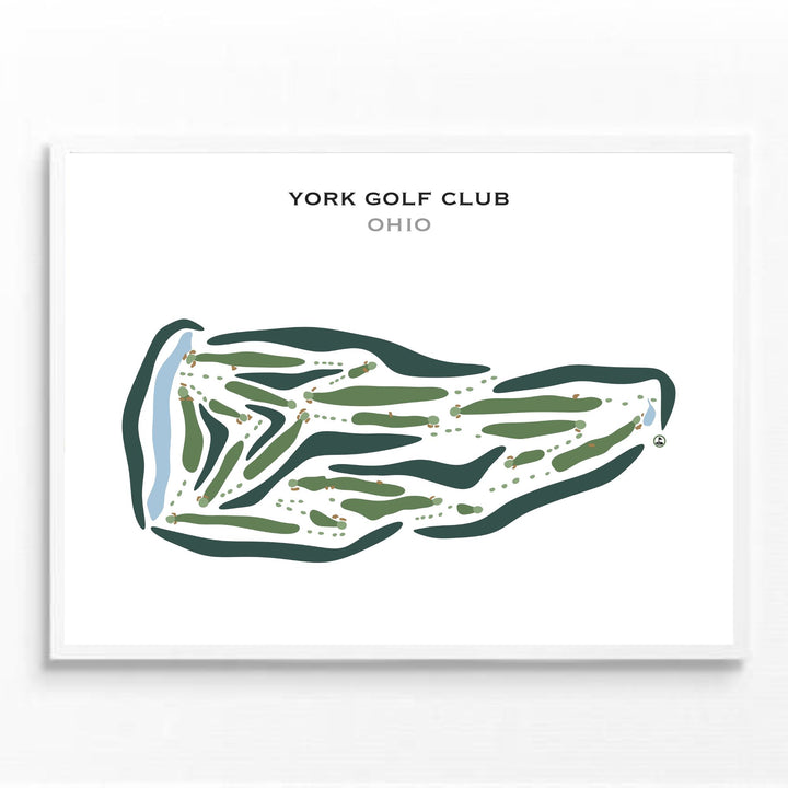 York Golf Club, Ohio - Printed Golf Courses