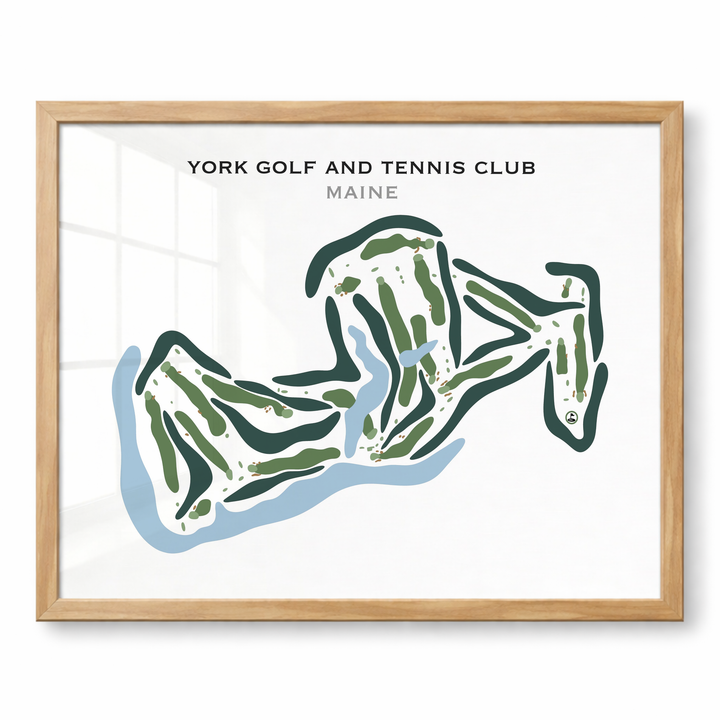 York Golf & Tennis Club, Maine - Printed Golf Courses