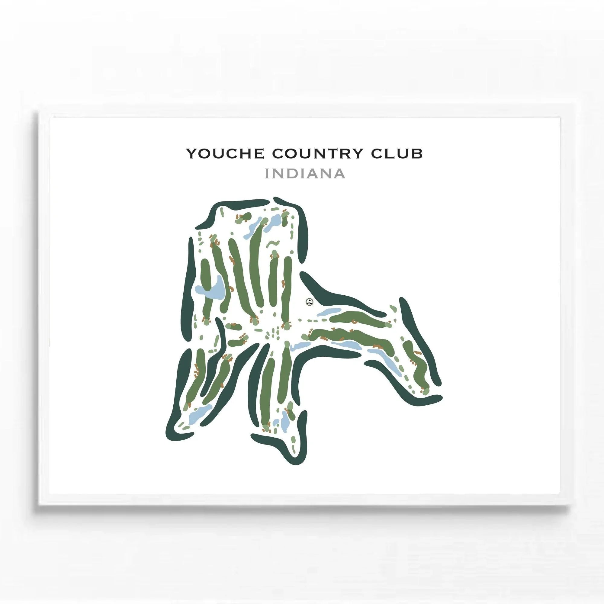 Buy the best printed golf course Youche Country Club, Indiana