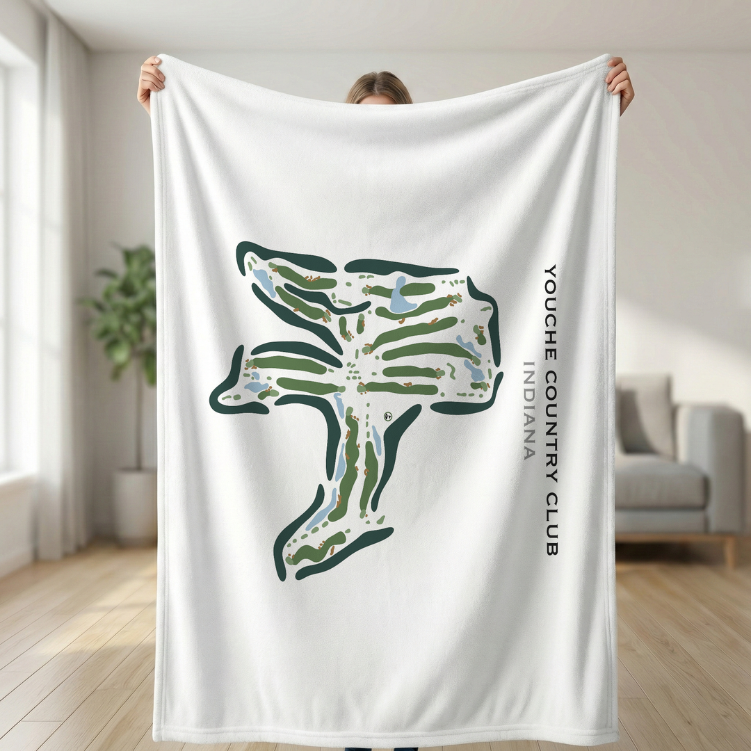 Youche Country Club, Indiana - Printed Golf Course