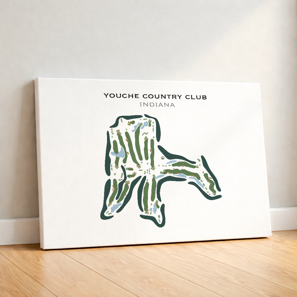 Youche Country Club, Indiana - Printed Golf Course