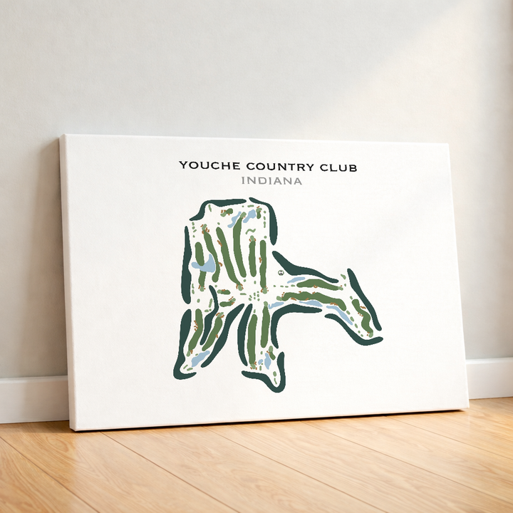 Youche Country Club, Indiana - Printed Golf Course