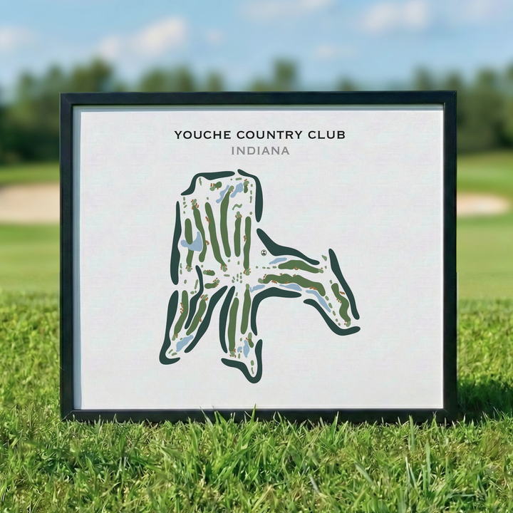 Youche Country Club, Indiana - Printed Golf Course