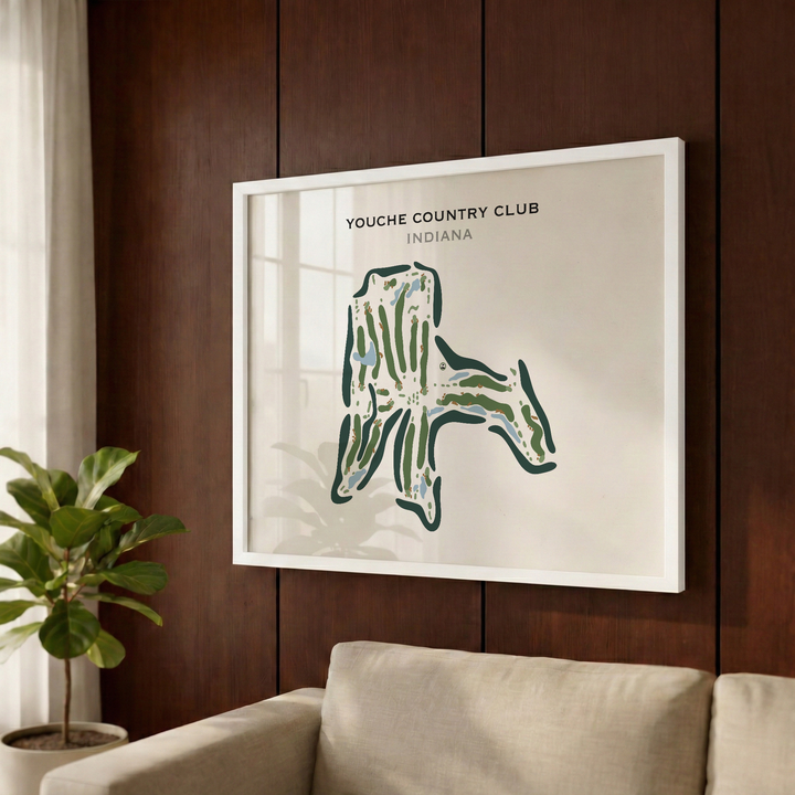 Youche Country Club, Indiana - Printed Golf Course
