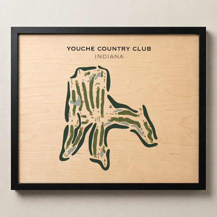 Youche Country Club, Indiana - Printed Golf Course