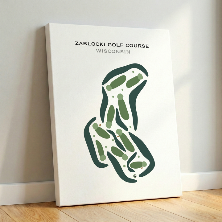 Zablocki Golf Course, Wisconsin - Printed Golf Courses