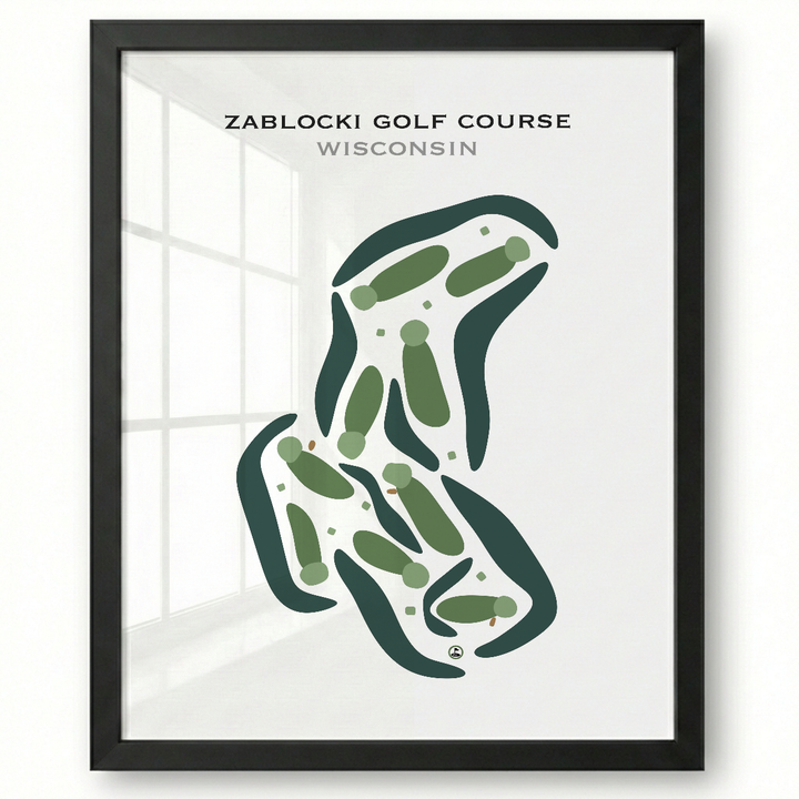 Zablocki Golf Course, Wisconsin - Printed Golf Courses