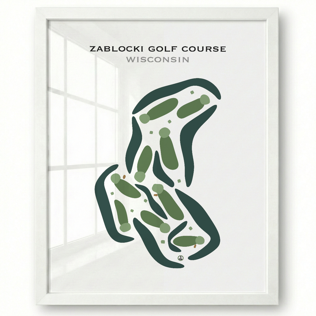 Zablocki Golf Course, Wisconsin - Printed Golf Courses