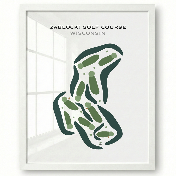 Zablocki Golf Course, Wisconsin - Printed Golf Courses