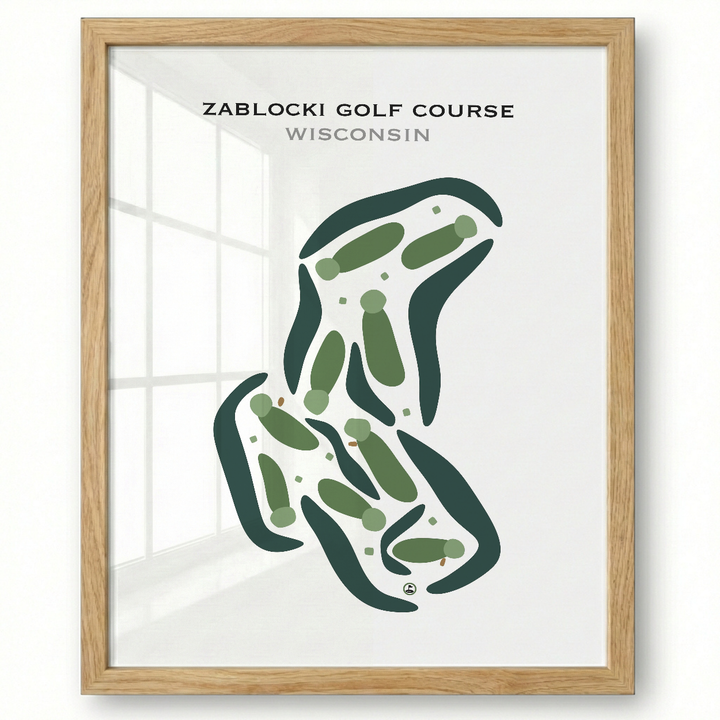 Zablocki Golf Course, Wisconsin - Printed Golf Courses