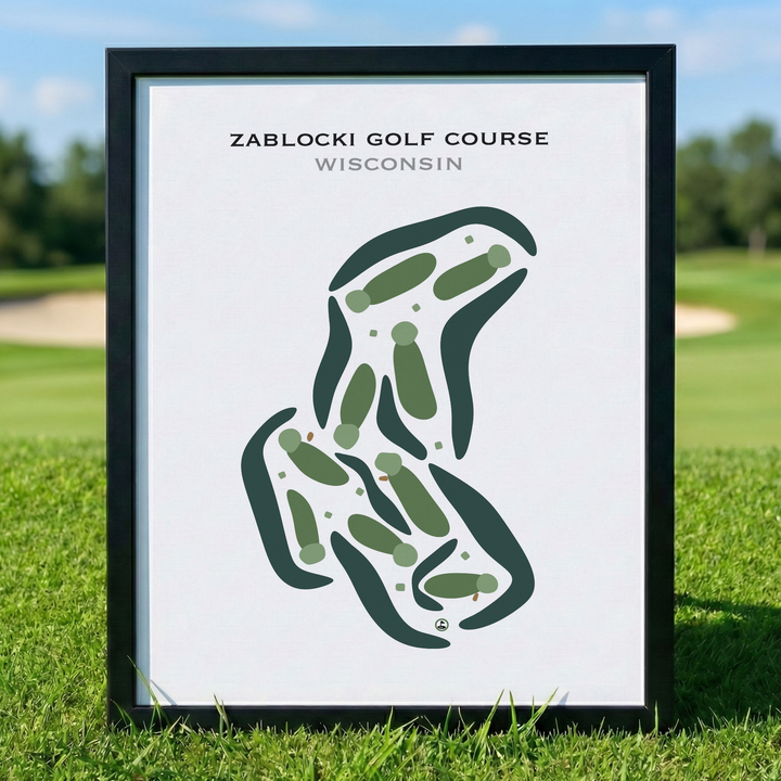 Zablocki Golf Course, Wisconsin - Printed Golf Courses