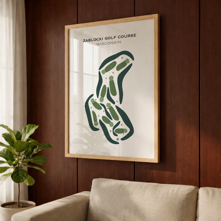 Zablocki Golf Course, Wisconsin - Printed Golf Courses