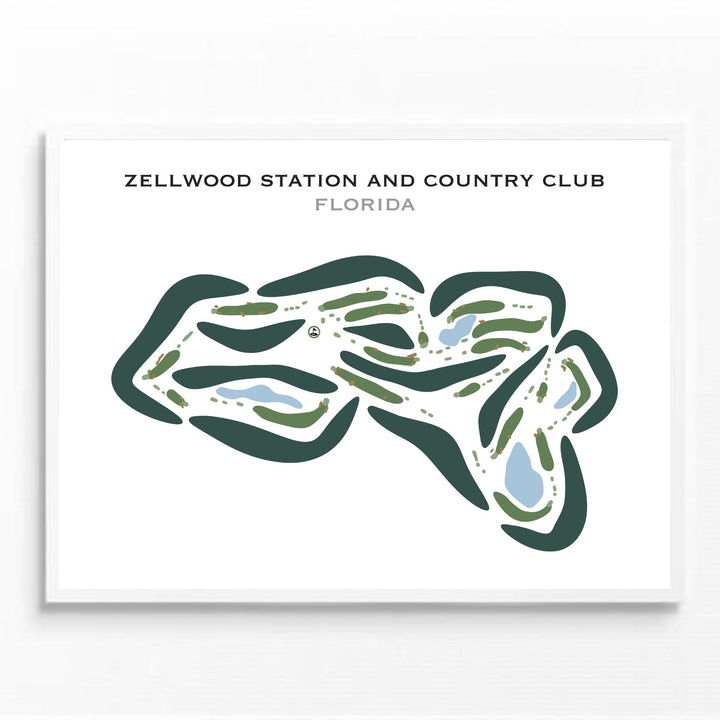 Zellwood Station & Country Club, Florida - Printed Golf Courses