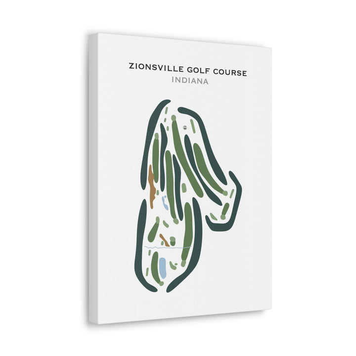 Zionsville Golf Course, Indiana - Printed Golf Courses