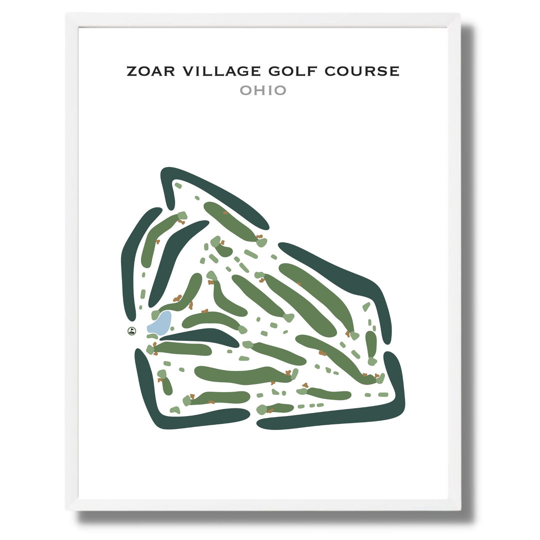 Zoar Village Golf Course, Ohio - Printed Golf Courses
