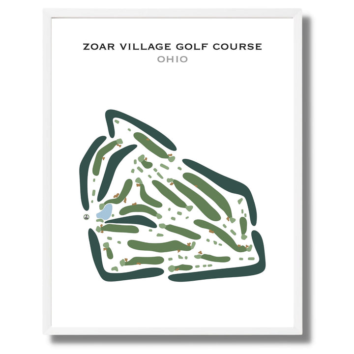 Zoar Village Golf Course, Ohio - Printed Golf Courses