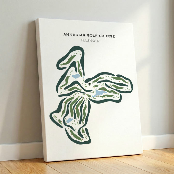 Annbriar Golf Course, Illinois - Printed Golf Courses