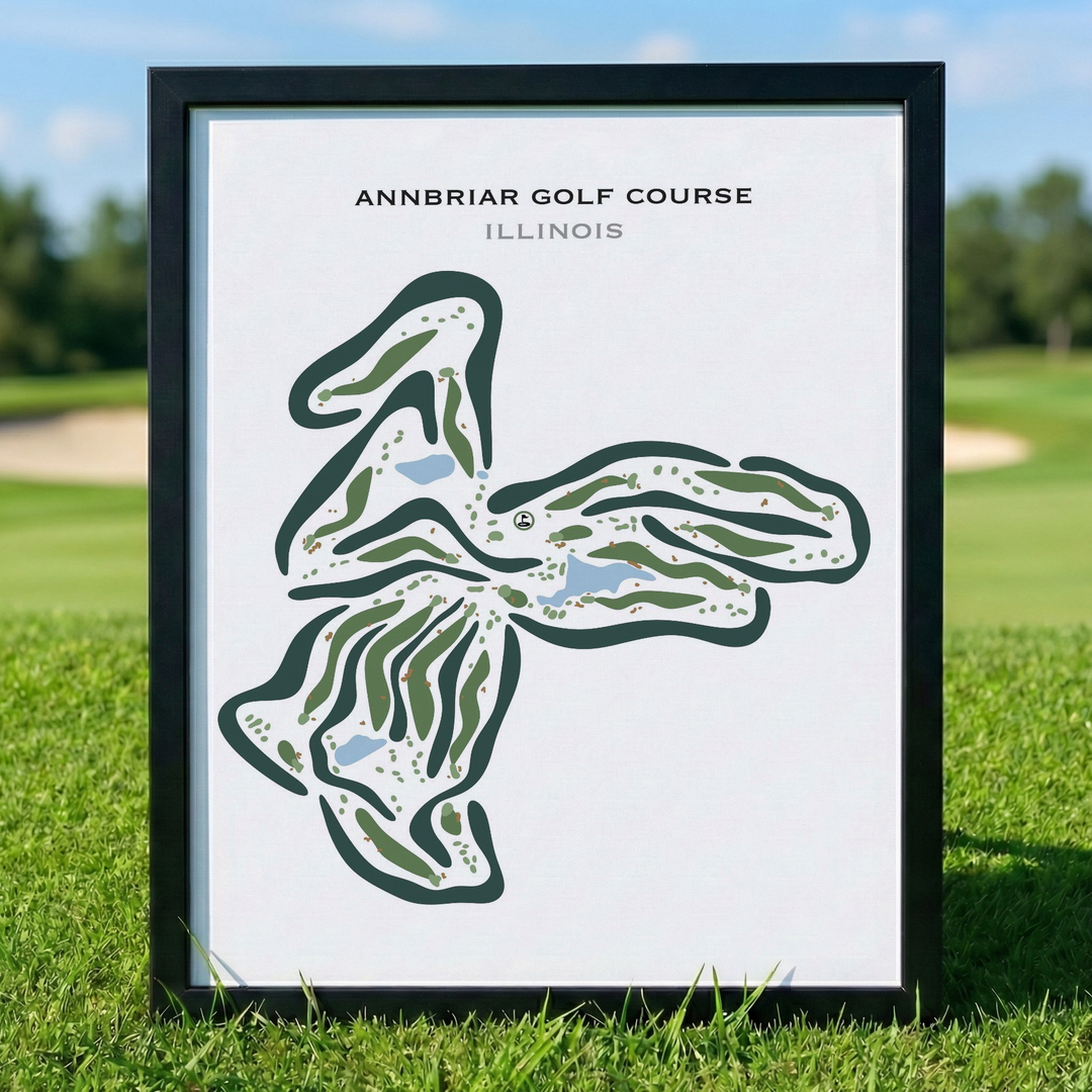Annbriar Golf Course, Illinois - Printed Golf Courses