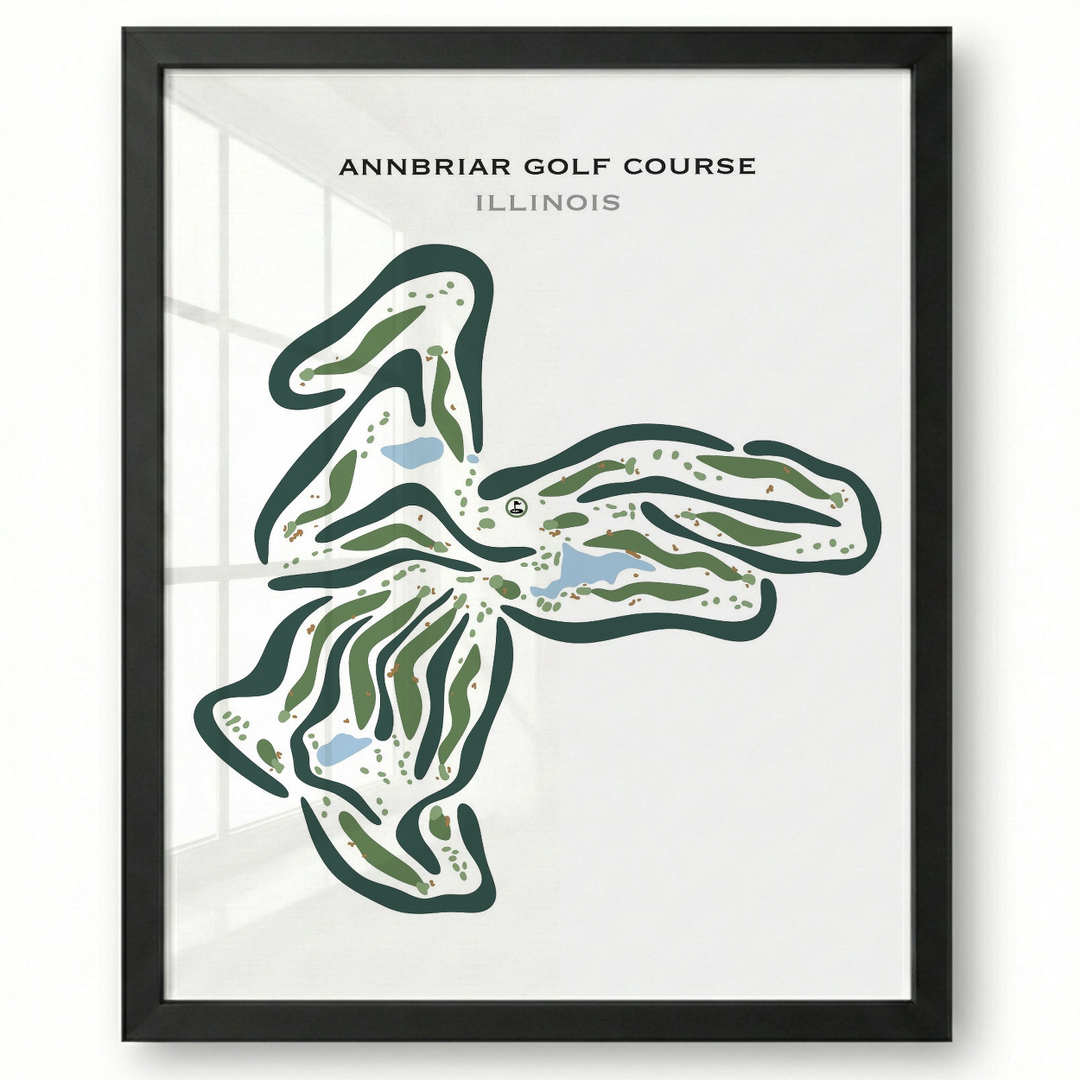Annbriar Golf Course, Illinois - Printed Golf Courses