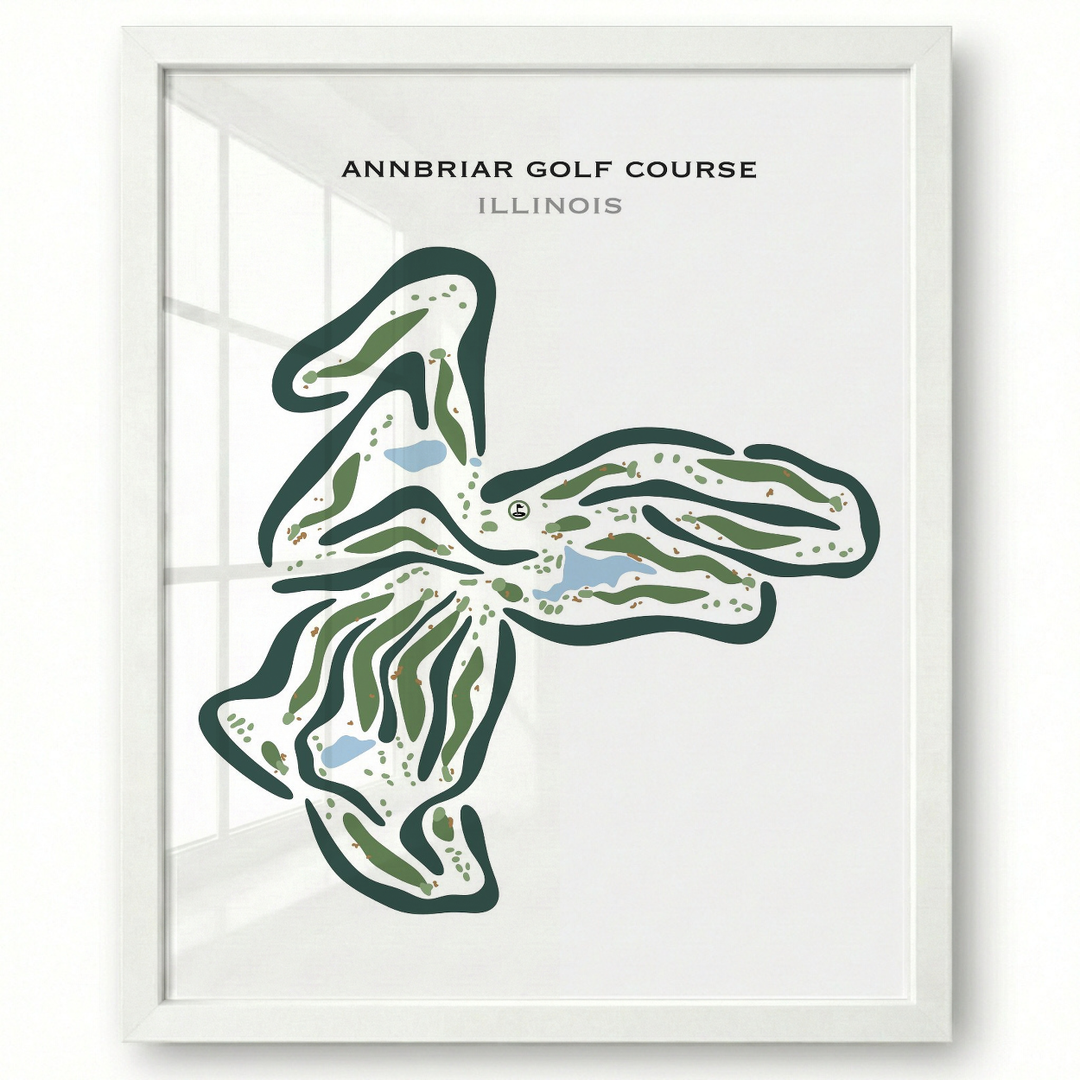 Annbriar Golf Course, Illinois - Printed Golf Courses