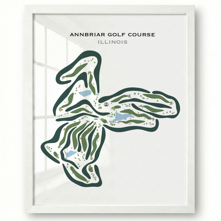 Annbriar Golf Course, Illinois - Printed Golf Courses