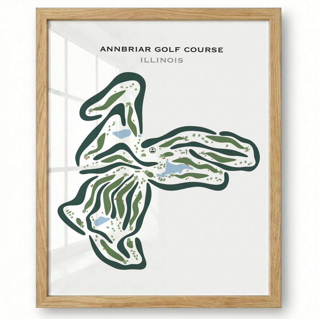 Annbriar Golf Course, Illinois - Printed Golf Courses